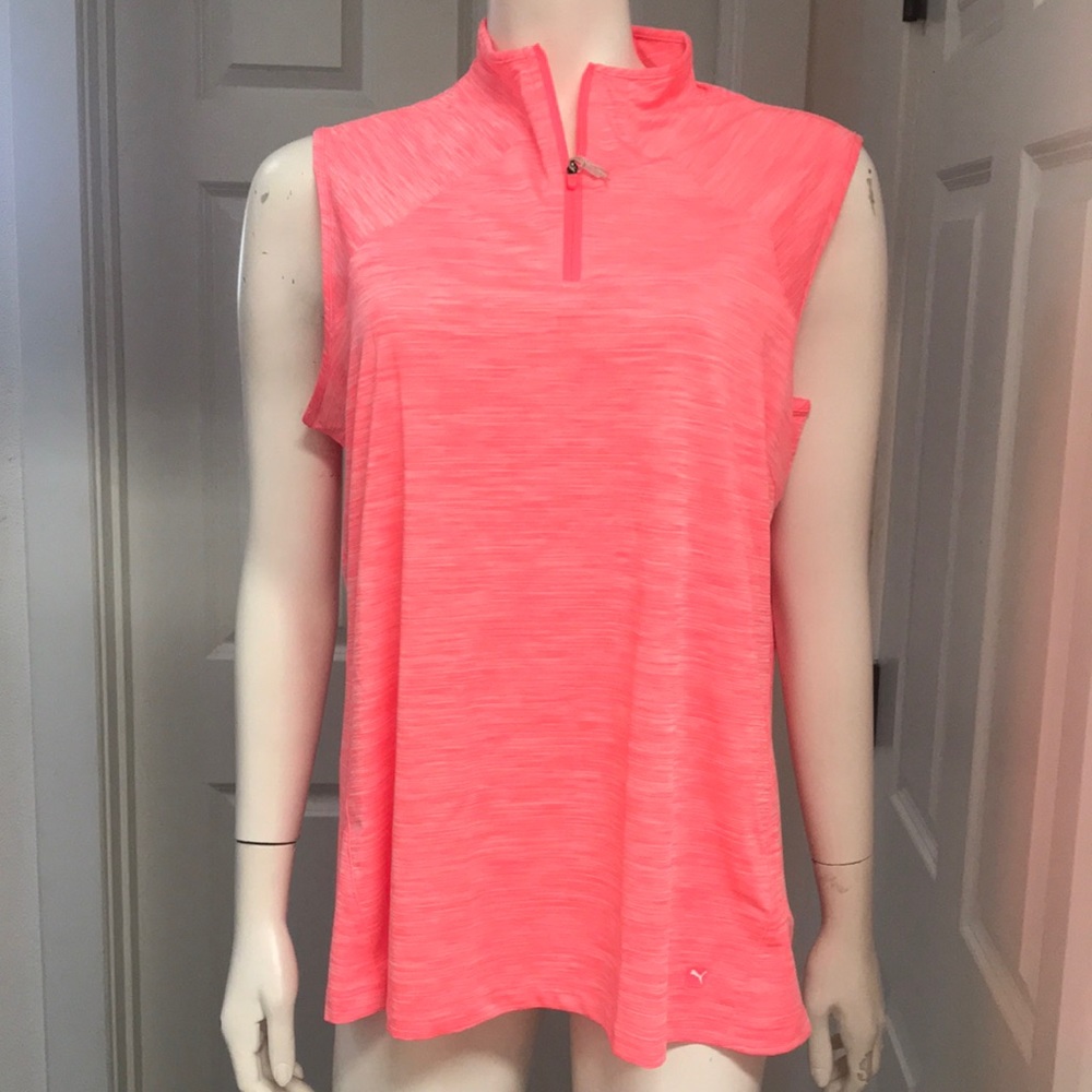 Puma Athletic/Athleisure Zip Front Polo, XXL, NWT!